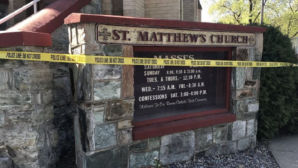 Kalispell St. Mathhews Church Fire