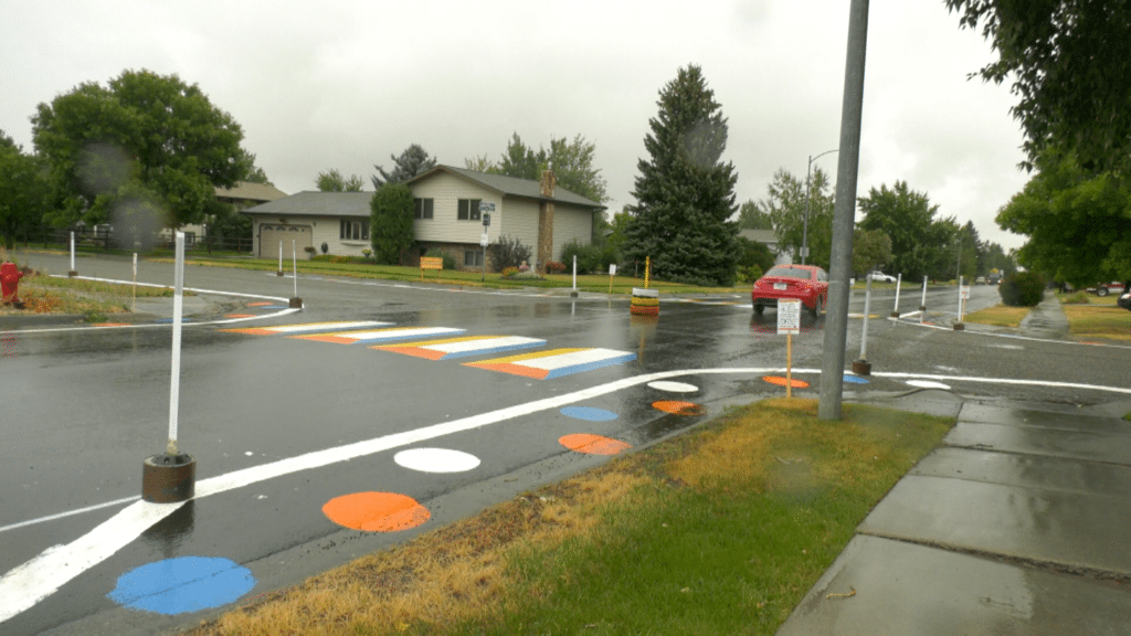 Colorful street paint project aims to slow speeders down
